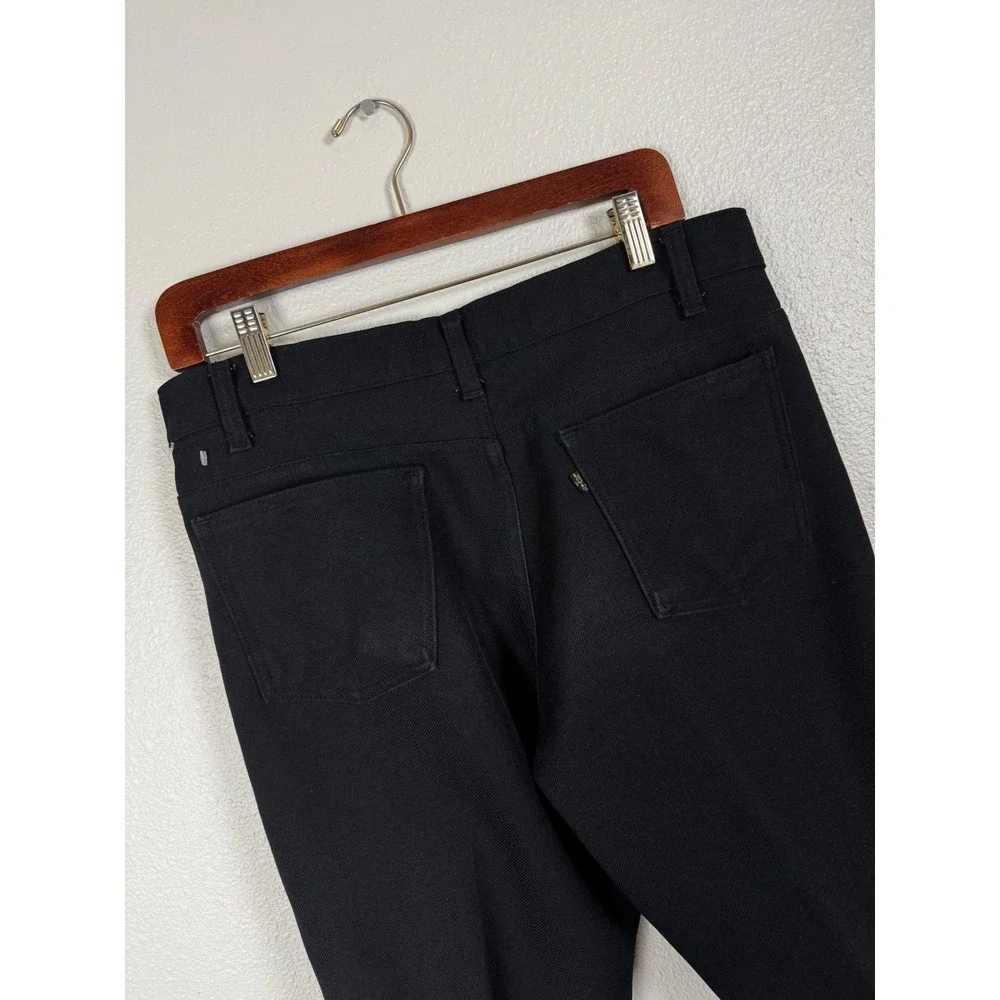 Vintage Levi's Pants Mens 34 Black 517 Sta-Prest Straight Leg Twill 10517-6159
